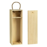 BORDO, Geschenkbox aus Holz für eine Flasche, Beige