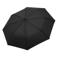 SUPER MINI BLACK, Taschenschirm mit manueller Öffnung, Schwarz