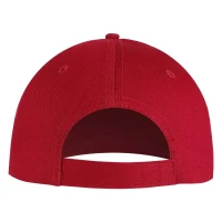 DEBBI ORGANIC, Cap mit fünf Panels, Klettverschluss, Rot