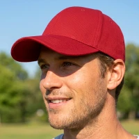 RUNNER 5, Cap mit fünf Panels, Metallschnalle, Blau