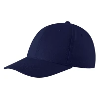 STAR, cap with 6 panels, velcro back closure, blue