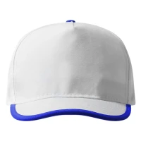 FIVE, Cap mit fünf panels, klettverschluss, Königsblau
