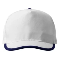 FIVE, Cap mit fünf panels, klettverschluss, Blau