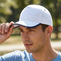 FIVE, Cap mit fünf panels, klettverschluss, Königsblau