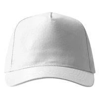 SUPER PROMO, cap, 5 panels, velcro back closure, white