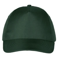 SUPER PROMO, cap, 5 panels, velcro back closure, green