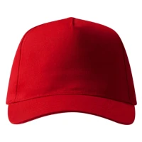 SUPER PROMO, Cap mit fünf Panels, klettverschluss, Rot