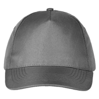 SUPER PROMO, Cap mit fünf Panels, klettverschluss, Dunkelgrau