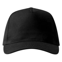 SUPER PROMO, Cap mit fünf Panels, klettverschluss, Schwarz