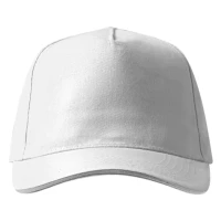 BASEBALL, kačket sa 5 panela, čičak kopča, beli