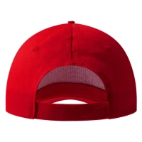 JUNIOR, Kinder-Cap mit fünf Panels, Klettverschluss, Rot