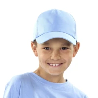 JUNIOR, Kinder-Cap mit fünf Panels, Klettverschluss, Rot