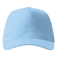 JUNIOR, Kinder-Cap mit fünf Panels, Klettverschluss, Hellblau