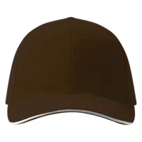 SPRINT, Cap mit sechs Panels und Klettverschluss, Braun