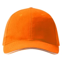 SPRINT, Cap mit sechs Panels und Klettverschluss, Orange