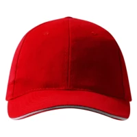SPRINT, Cap mit sechs Panels und Klettverschluss, Rot