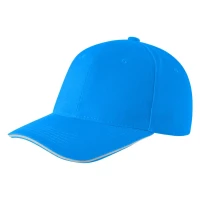 SPRINT, Cap mit sechs Panels und Klettverschluss, Türkisblau