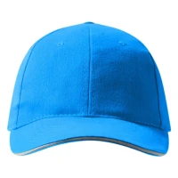 SPRINT, Cap mit sechs Panels und Klettverschluss, Türkisblau