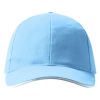 SPRINT, Cap mit sechs Panels und Klettverschluss, Hellblau