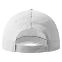 DEBBI, cap with 5 panels, velcro back closure, white