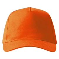 DEBBI, Cap mit fünf Panels, Klettverschluss, Orange