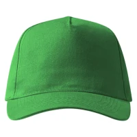 DEBBI, Cap mit fünf Panels, Klettverschluss, Grasgrün