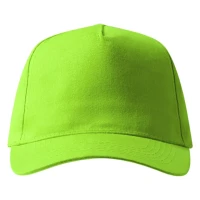 DEBBI, Cap mit fünf Panels, Klettverschluss, Lime-Grün