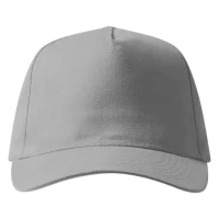 DEBBI, cap with 5 panels, velcro back closure, gray