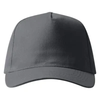 DEBBI, Cap mit fünf Panels, Klettverschluss, Dunkelgrau