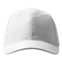 RUNNER, Cap mit sechs panels, sandwich-visier, metallschnalle, Weiss