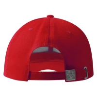 RUNNER, Cap mit sechs panels, sandwich-visier, metallschnalle, Rot