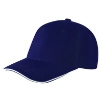 RUNNER, Cap mit sechs panels, sandwich-visier, metallschnalle, Blau