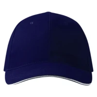 RUNNER, Cap mit sechs panels, sandwich-visier, metallschnalle, Blau