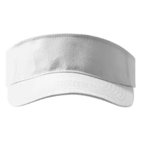 CABRIO, sun visor cap with velcro back closure white