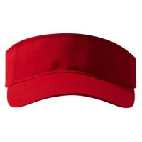 CABRIO, sun visor cap with velcro back closure red