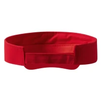 CABRIO, sun visor cap with velcro back closure red