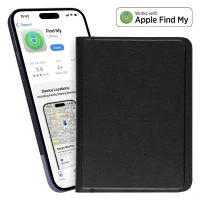 PASSPORT FINDER, Find-My-Passhülle mit Ortungsfunktion, Schwarz