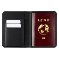 PASSPORT FINDER, Find-My-Passhülle mit Ortungsfunktion, Schwarz