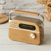 RETRO TUNE, Bluetooth-Lautsprecher undRadio, 3W, Beige