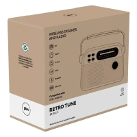 RETRO TUNE, Bluetooth-Lautsprecher undRadio, 3W, Beige