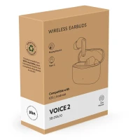 VOICE 2, Kabellose Stereo-Kopfhörer, Schwarz