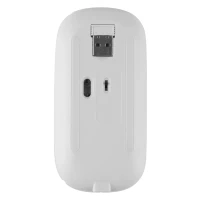 DIGITAL, rf wireless mouse with rechargable battery, white