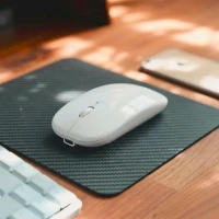 DIGITAL, rf wireless mouse with rechargable battery, white