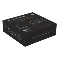 META, wireless stereo earbuds with wireless charging option, black
