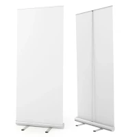 ROLL UP 100, aluminium roll up banner, silver
