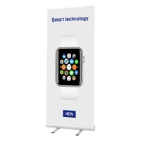 ROLL UP 100, aluminium roll up banner, silver