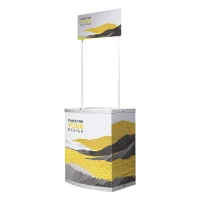 BILD, plastic promo stand, silver