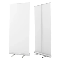 ROLL UP 85, aluminium roll up banner, silver