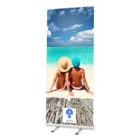 ROLL UP 85, aluminium roll up banner, silver
