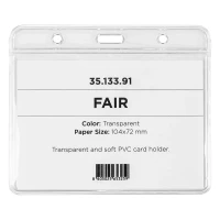 FAIR, id card holder, transparent